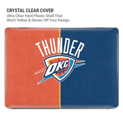 NBA OKC Thunder Split MacBook Pro 16in (2021-25) Case plus Skin