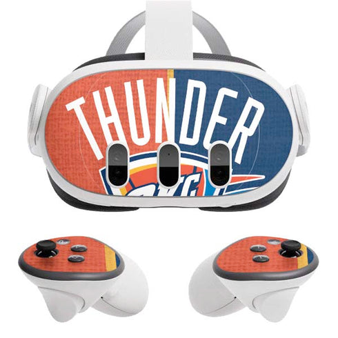 NBA OKC Thunder Split Meta Quest 3 Skin