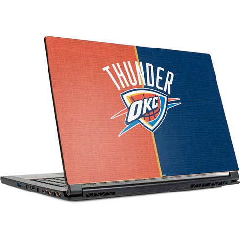 NBA OKC Thunder Split MSI GS65 Stealth Laptop Skin