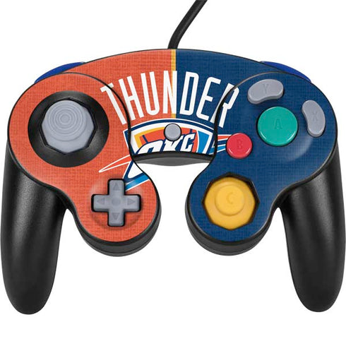 NBA OKC Thunder Split Nintendo GameCube Controller Skin