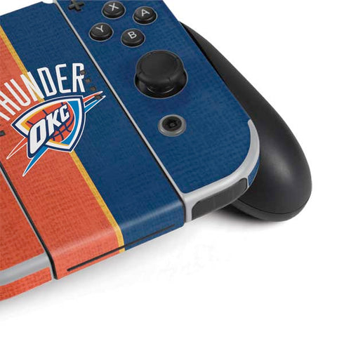 NBA OKC Thunder Split Nintendo Switch OLED (2021) Skin