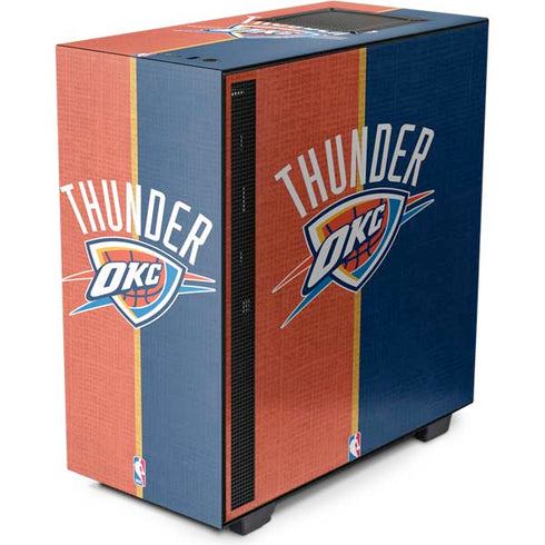 NBA OKC Thunder Split NZXT H510 Compact ATX Mid-Tower Case Skin