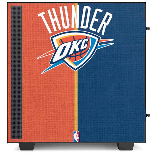 NBA OKC Thunder Split NZXT H510 Compact ATX Mid-Tower Case Skin