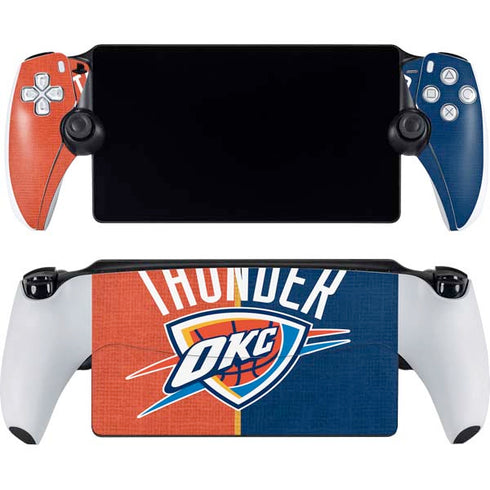 NBA OKC Thunder Split PlayStation Portal Remote Player Skin