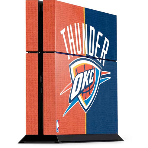 NBA OKC Thunder Split PS4 Console Skin