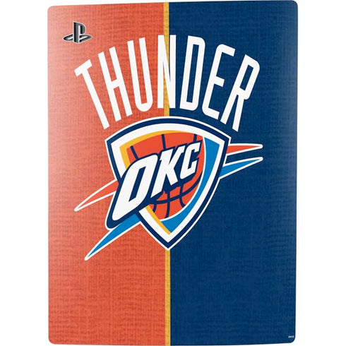NBA OKC Thunder Split PS5 Digital Edition Console Skin