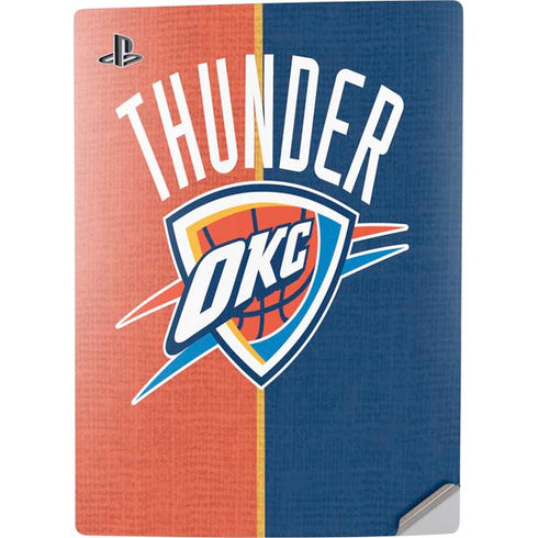 NBA OKC Thunder Split PS5 Digital Edition Console Skin