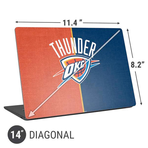 NBA OKC Thunder Split Universal Laptop 14in (11.4 x 8.2in) Skin