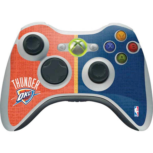 NBA OKC Thunder Split Xbox 360 Wireless Controller Skin