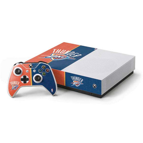 NBA OKC Thunder Split Xbox One S All-Digital Edition Bundle Skin