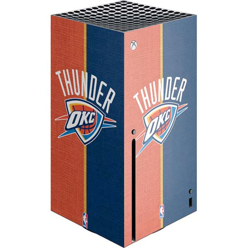 NBA OKC Thunder Split Xbox Series X Console Skin