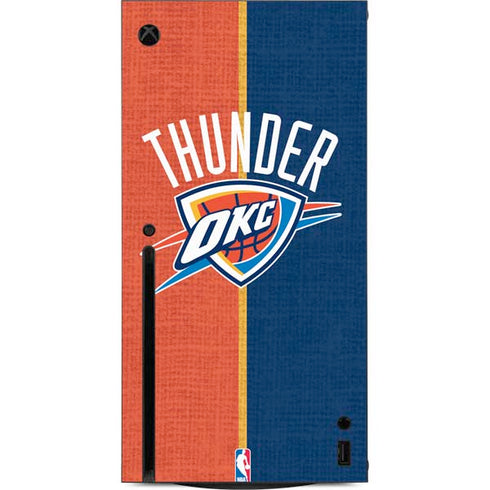 NBA OKC Thunder Split Xbox Series X Console Skin