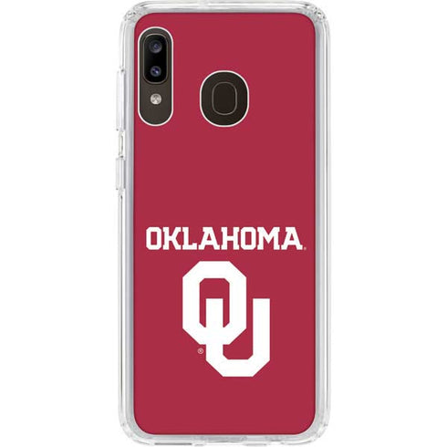 University of Oklahoma Basketball Galaxy A20 Clear Case