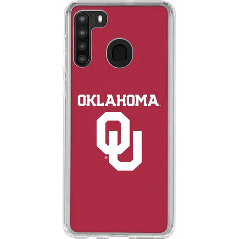 University of Oklahoma Basketball Galaxy A21 Clear Case