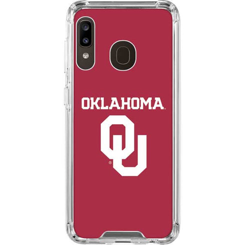 University of Oklahoma Basketball Galaxy A30 Clear Case