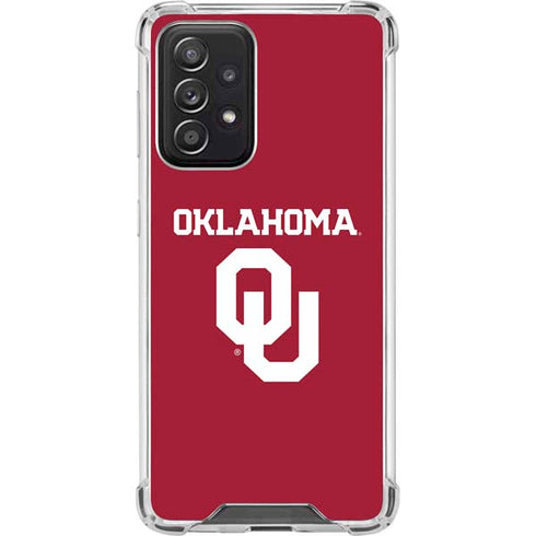 University of Oklahoma Basketball Galaxy A52 5G Clear Case