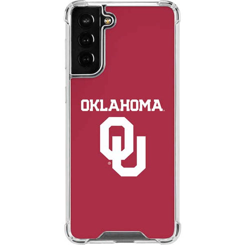 University of Oklahoma Basketball Galaxy S21 FE Clear Case