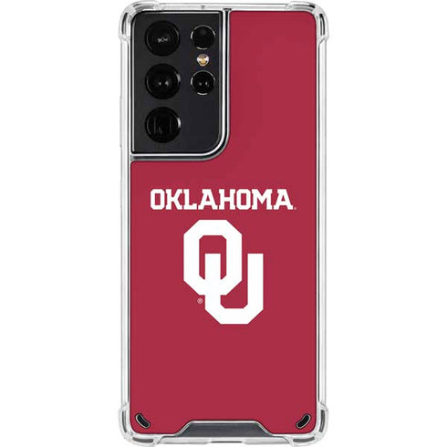 University of Oklahoma Basketball Galaxy S21 Ultra 5G Clear Case