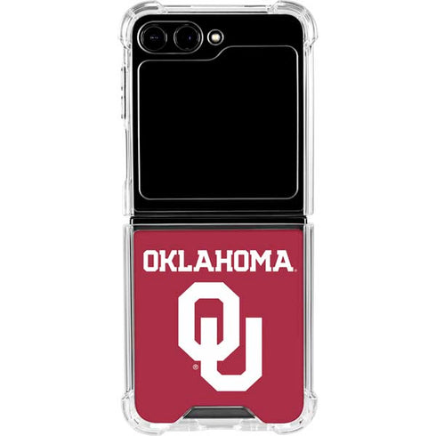 University of Oklahoma Basketball Galaxy Z Flip5 5G Clear Case
