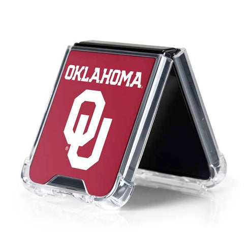 University of Oklahoma Basketball Galaxy Z Flip5 5G Clear Case