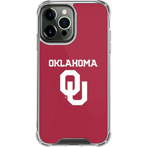 University of Oklahoma Basketball iPhone 14 Pro Max Clear Case