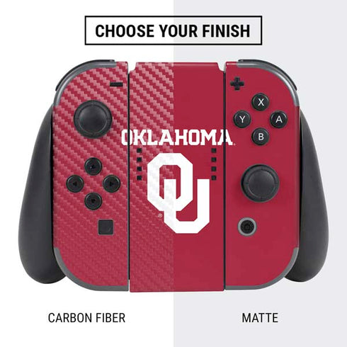 University of Oklahoma Basketball Nintendo Switch Bundle Skin