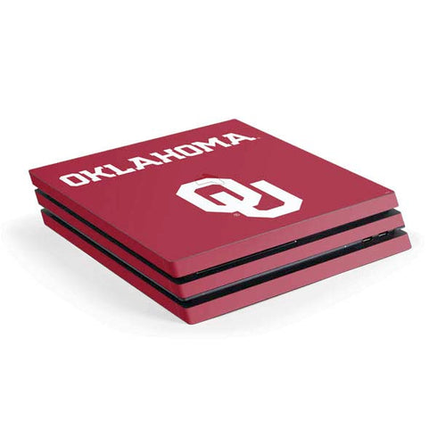 University of Oklahoma Basketball PS4 Pro Console Skin