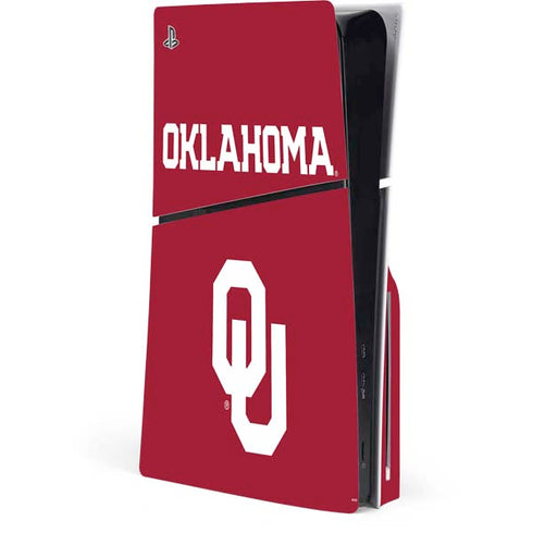 University of Oklahoma Basketball PS5 Slim Disk Console Skin