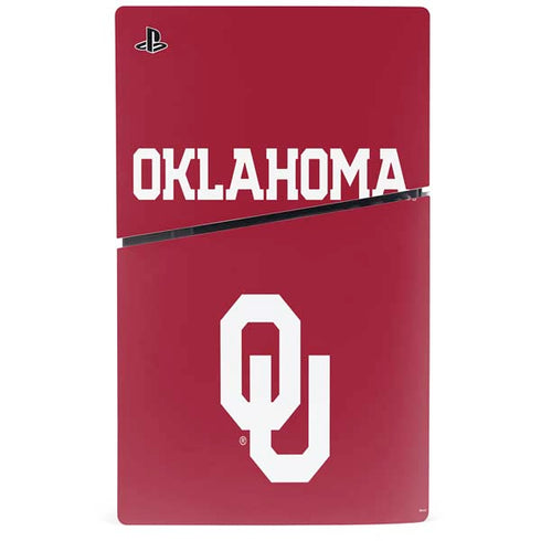 University of Oklahoma Basketball PS5 Slim Disk Console Skin