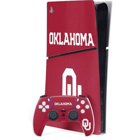 University of Oklahoma Basketball PS5 Slim Digital Edition Bundle Skin