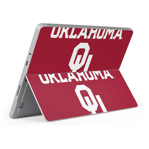 University of Oklahoma Basketball Surface Go Skin