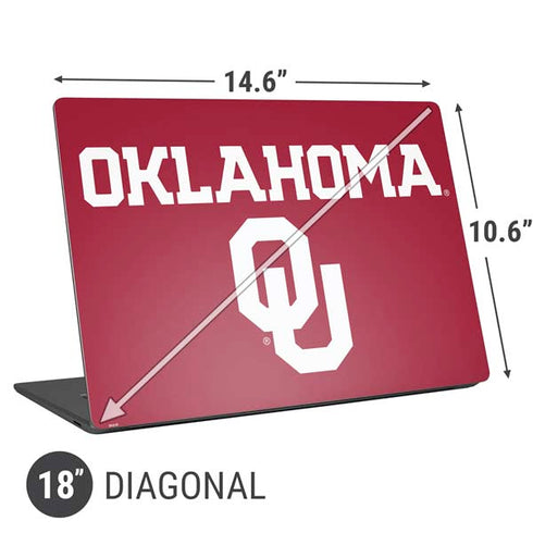 University of Oklahoma Basketball Universal Laptop 18in (14.6 x 10.6in) Skin