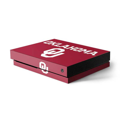 University of Oklahoma Basketball Xbox One X Console Skin