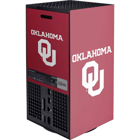 University of Oklahoma Basketball Xbox Series X Console Skin