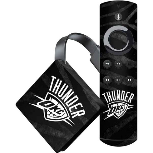 NBA Oklahoma City Thunder Black Animal Print Amazon Fire TV Skin