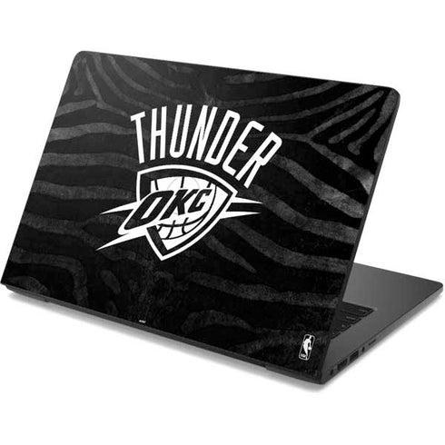 NBA Oklahoma City Thunder Black Animal Print Dell Chromebook Skin