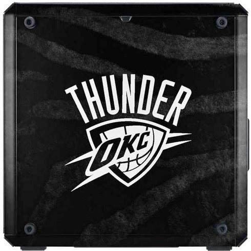 NBA Oklahoma City Thunder Black Animal Print Cooler Master MasterBox Q300L Mini Tower Skin