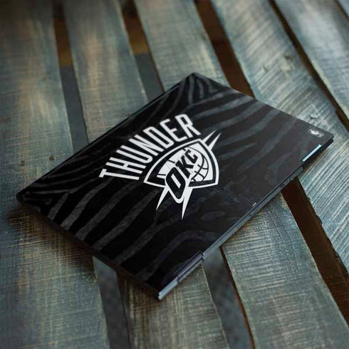 NBA Oklahoma City Thunder Black Animal Print HP Envy Skin