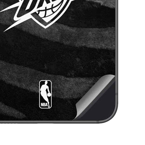 NBA Oklahoma City Thunder Black Animal Print Galaxy A14 5G Skin