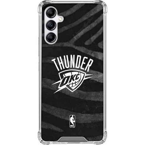 NBA Oklahoma City Thunder Black Animal Print Galaxy A15 5G Clear Case