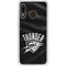 NBA Oklahoma City Thunder Black Animal Print Galaxy A20 Clear Case