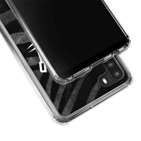 NBA Oklahoma City Thunder Black Animal Print Galaxy A21 Clear Case