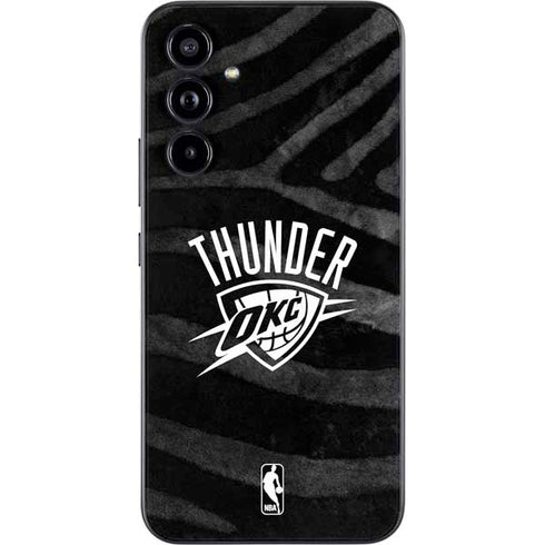NBA Oklahoma City Thunder Black Animal Print Galaxy A54 5G Skin
