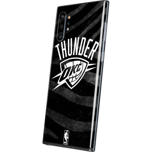 NBA Oklahoma City Thunder Black Animal Print Galaxy Note 10 Plus Skin
