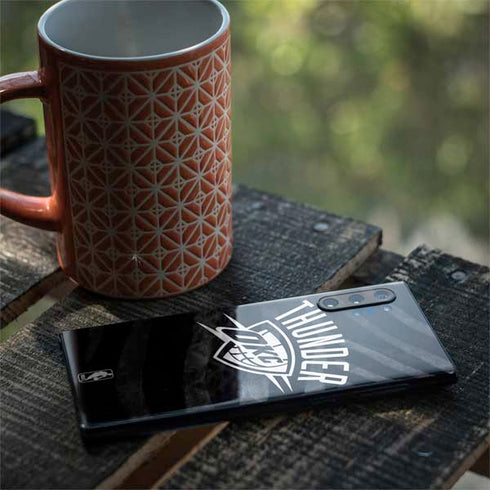 NBA Oklahoma City Thunder Black Animal Print Galaxy Note 10 Plus Skin