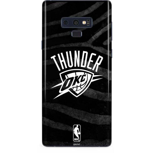 NBA Oklahoma City Thunder Black Animal Print Galaxy Note 9 Skin