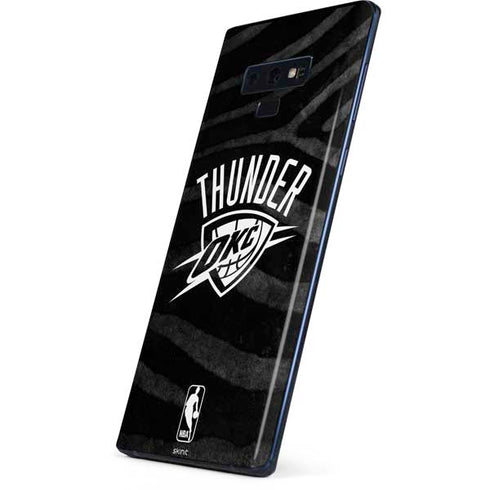 NBA Oklahoma City Thunder Black Animal Print Galaxy Note 9 Skin