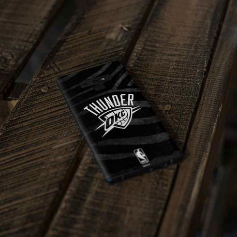 NBA Oklahoma City Thunder Black Animal Print Galaxy Note 9 Skin
