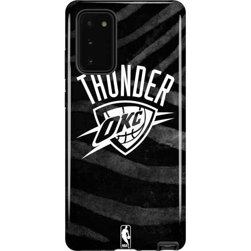 NBA Oklahoma City Thunder Black Animal Print Galaxy Note20 5G Pro Case