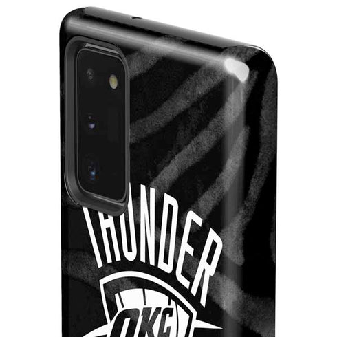 NBA Oklahoma City Thunder Black Animal Print Galaxy Note20 5G Pro Case